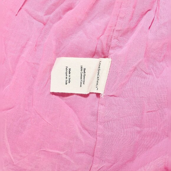 LoveShackFancy Gwen Heritage Mini Dress S 6 Embroidered Cotton Pink Short 42378 - Picture 6 of 6